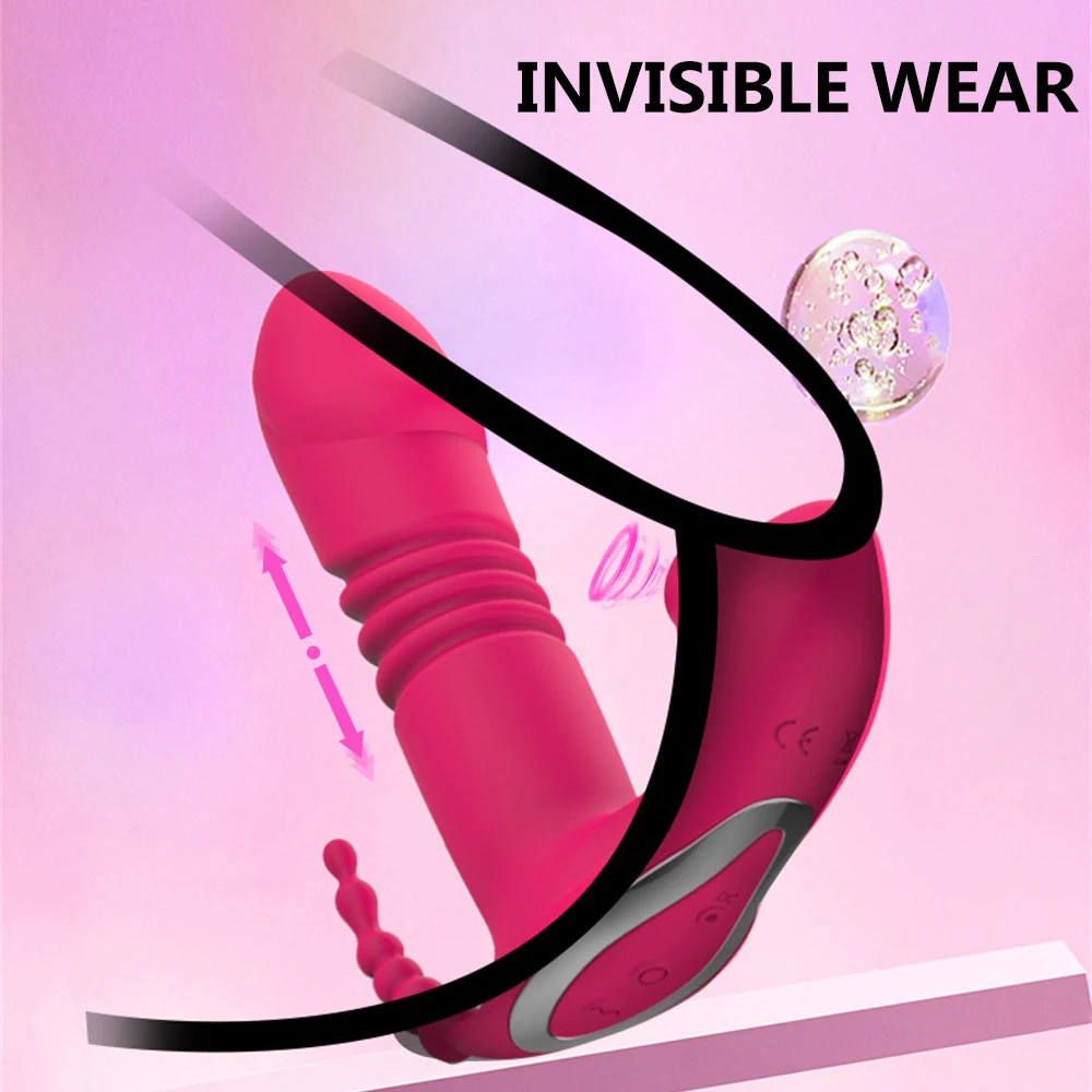 Silicone Sucking Vibrator Telescopic Oral Clitoris Stimulator_voghion.com