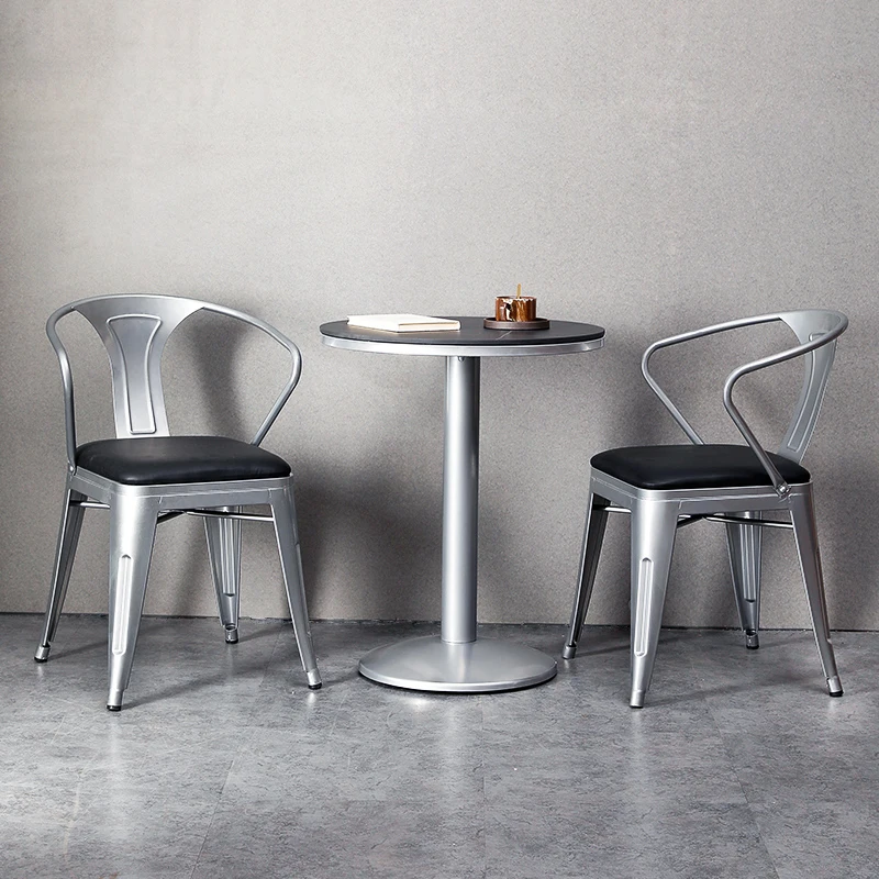 

Retro industrial style steel art chair barbecue restaurant hotpot dining chair leisure chair coffee shop restaurant bar