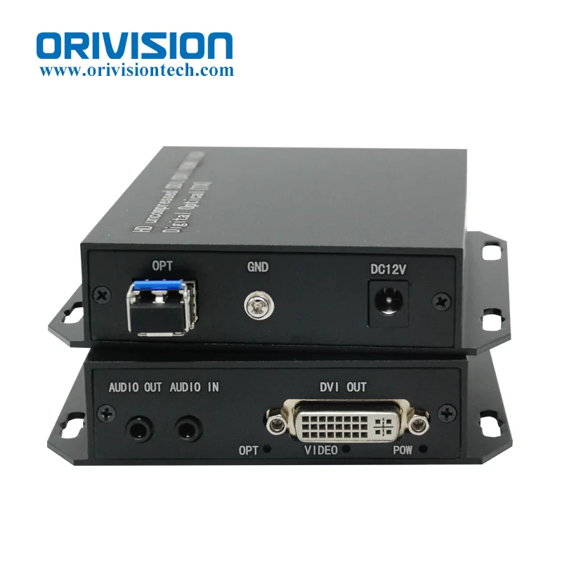 Uncompressed DVI Fiber Extender 1920X1200@60Hz DVI Fiber Optic Transmitter Receiver up to 20KM