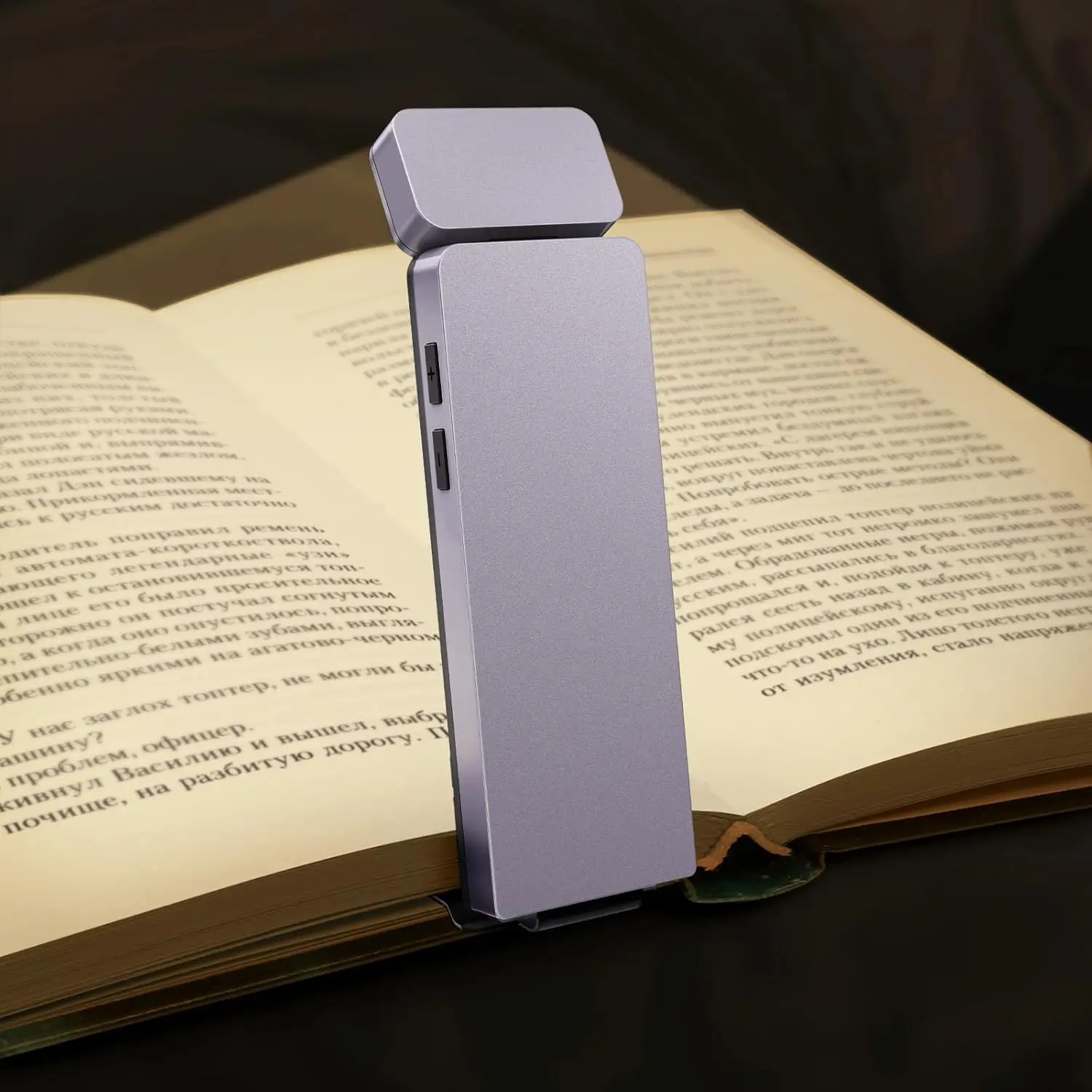 Rechargeable LED Clip-On Book Light with Adjustable Brightness and Eye-Protection