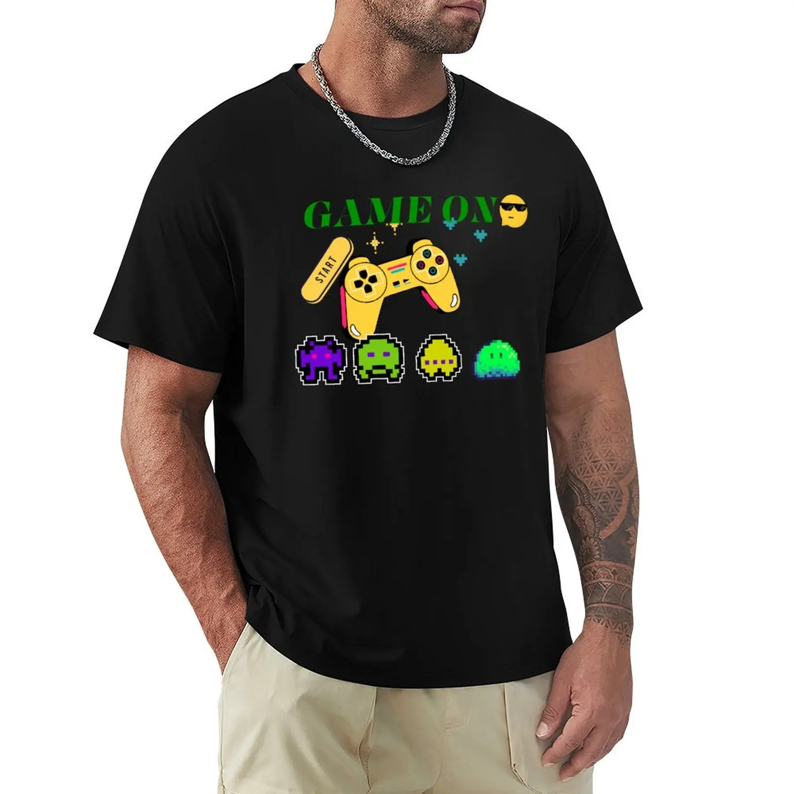 

Game On design T-shirt aesthetic clothes korean fashion vintage customs design your own men t shirts