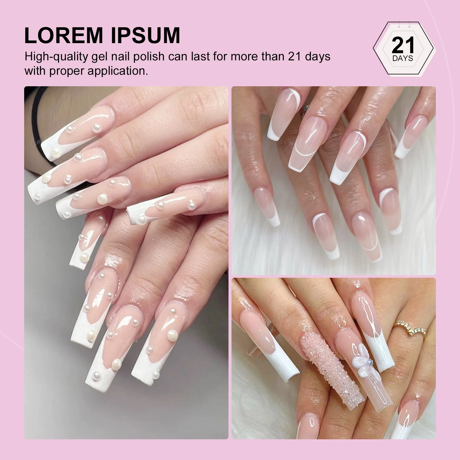 10ml Gel Nail Polish French Extension UV LED Gel French Tip Nail Art Supplies For Manicure Art Starter