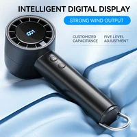 Ventilateur portatif Lenovo, petit ventilateur de réfrigération, climatiseur portable silencieux, affichage LED haute vitesse, puissance de vent élevée, ventilateur à charge USB 3