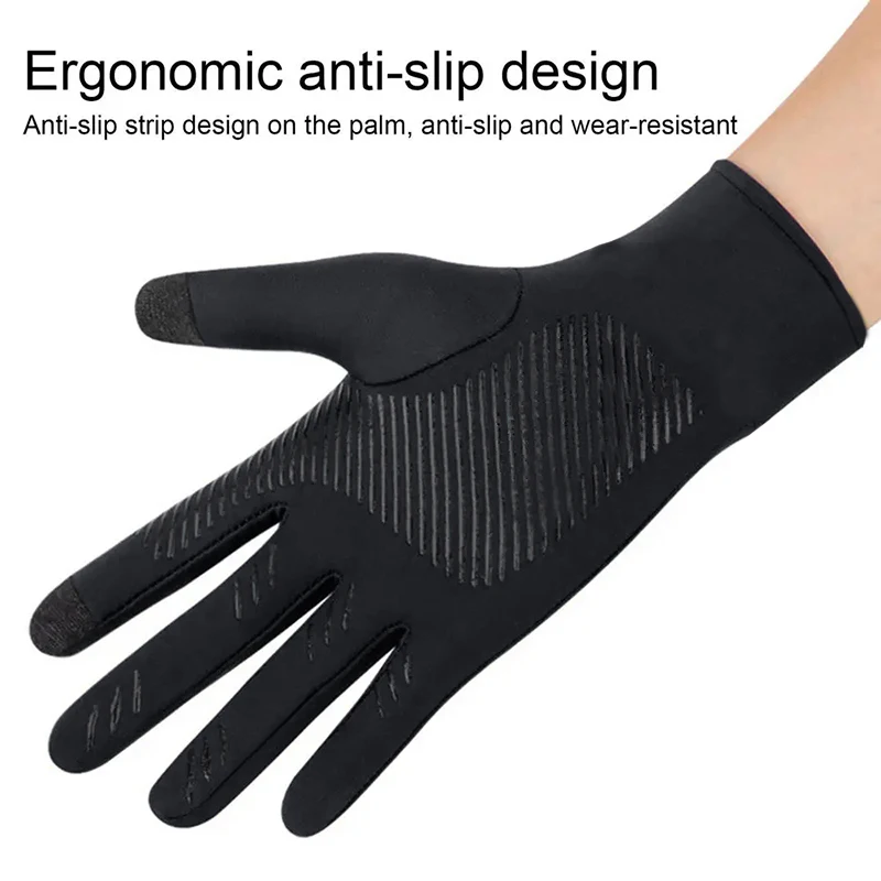 Ice Silk Touchscreen Anti Slip Gloves