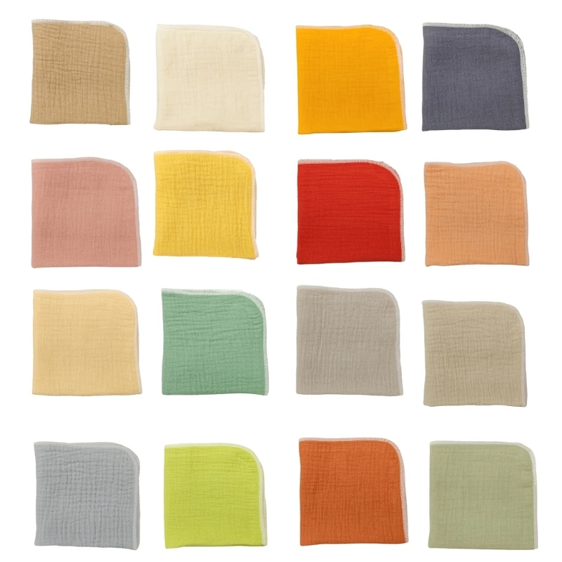 

YYDS Newborn Face Towel Reusable 4-Layers Drool Bib Toddlers Wash Cloths Shower Gift