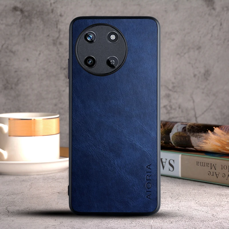 Luxury Vintage Leather Case for OPPO Realme - Premium Protective Cover