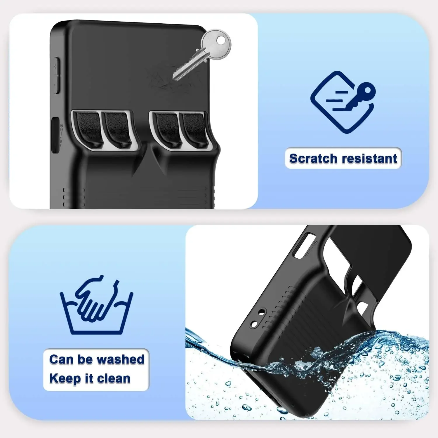 Silicone Protective Case with Lanyard & Tempered Glass For R36S Game Console Shockproof Cover & HD Screen Protector For R36S