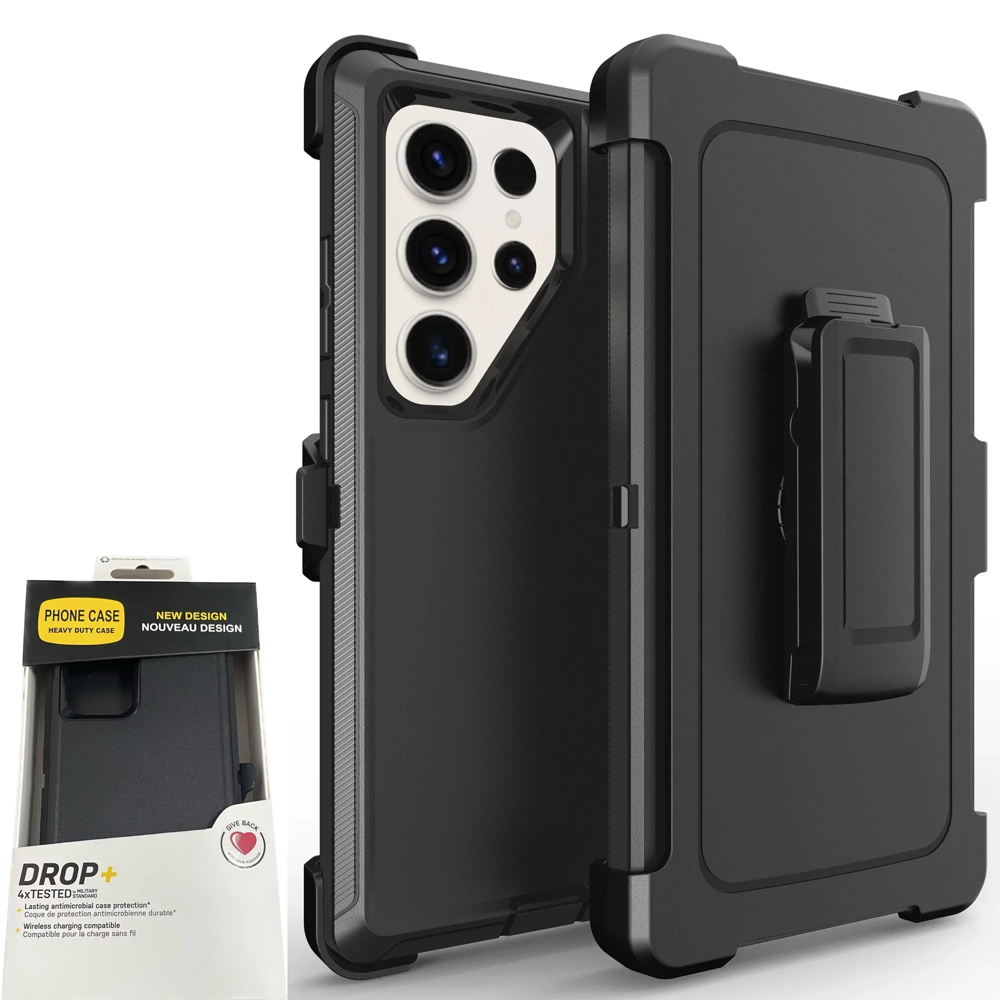 Ultimate Rugged Shockproof Case with Belt Clip - Defender Series