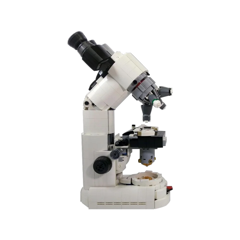 MOC Compound Microscope Model Building Block Set Educational Toy Scientific  Researches Experimental Microscope For Gift - AliExpress, image size:960x960