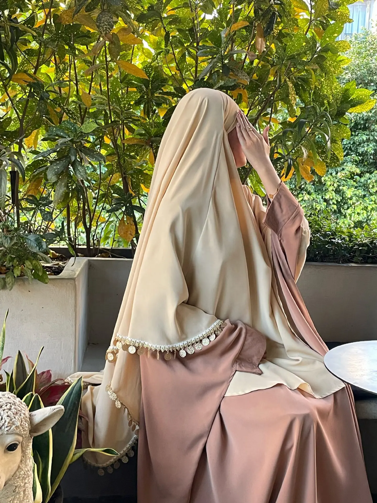 Eid Ramadan Party Long Khimar Women Paillettes Nappa Hijab Musulmano Khimars Hijabs Foulard Scialle Djellaba Niqab Preghiera Indumento