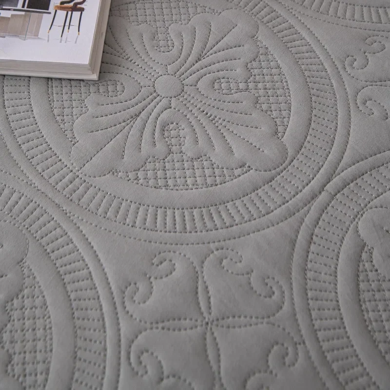 1pc Thicken Cotton Sofa Slipcover Non-slip Sofa Towel Quilted Embroidery Couch Cushion Pad for Living Room Modern Home Decor - Image 4