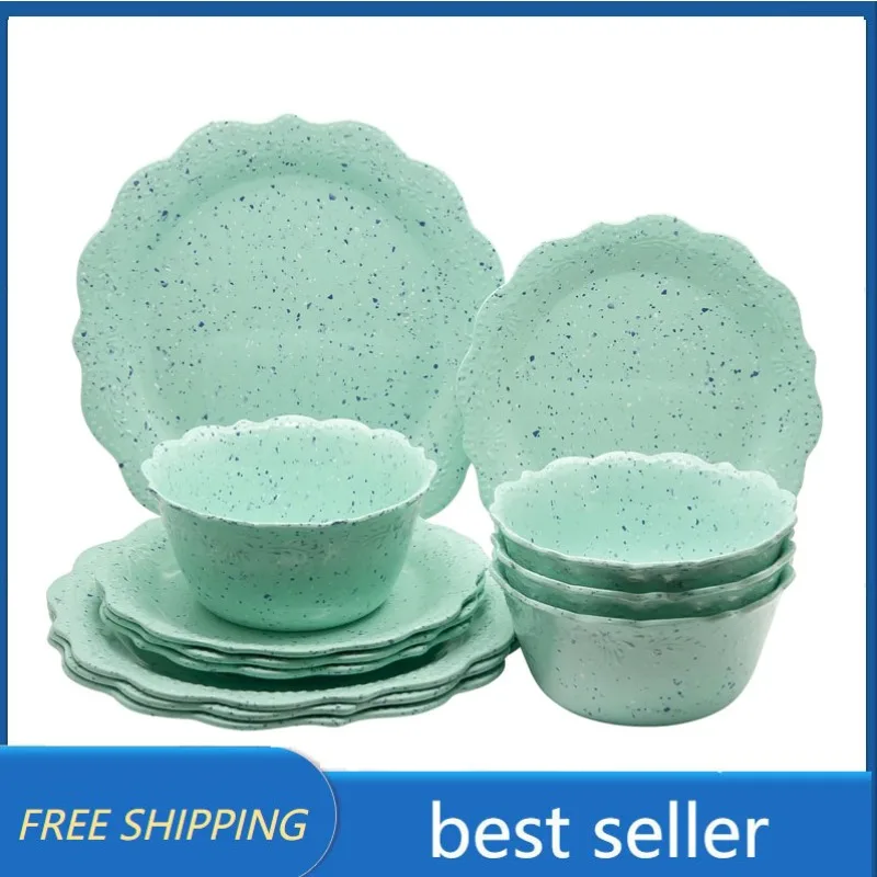 The Pioneer Woman 12-Piece Classic Belly Ceramic Cookware Set, Porcelain  Enamel, Ombre Teal - AliExpress