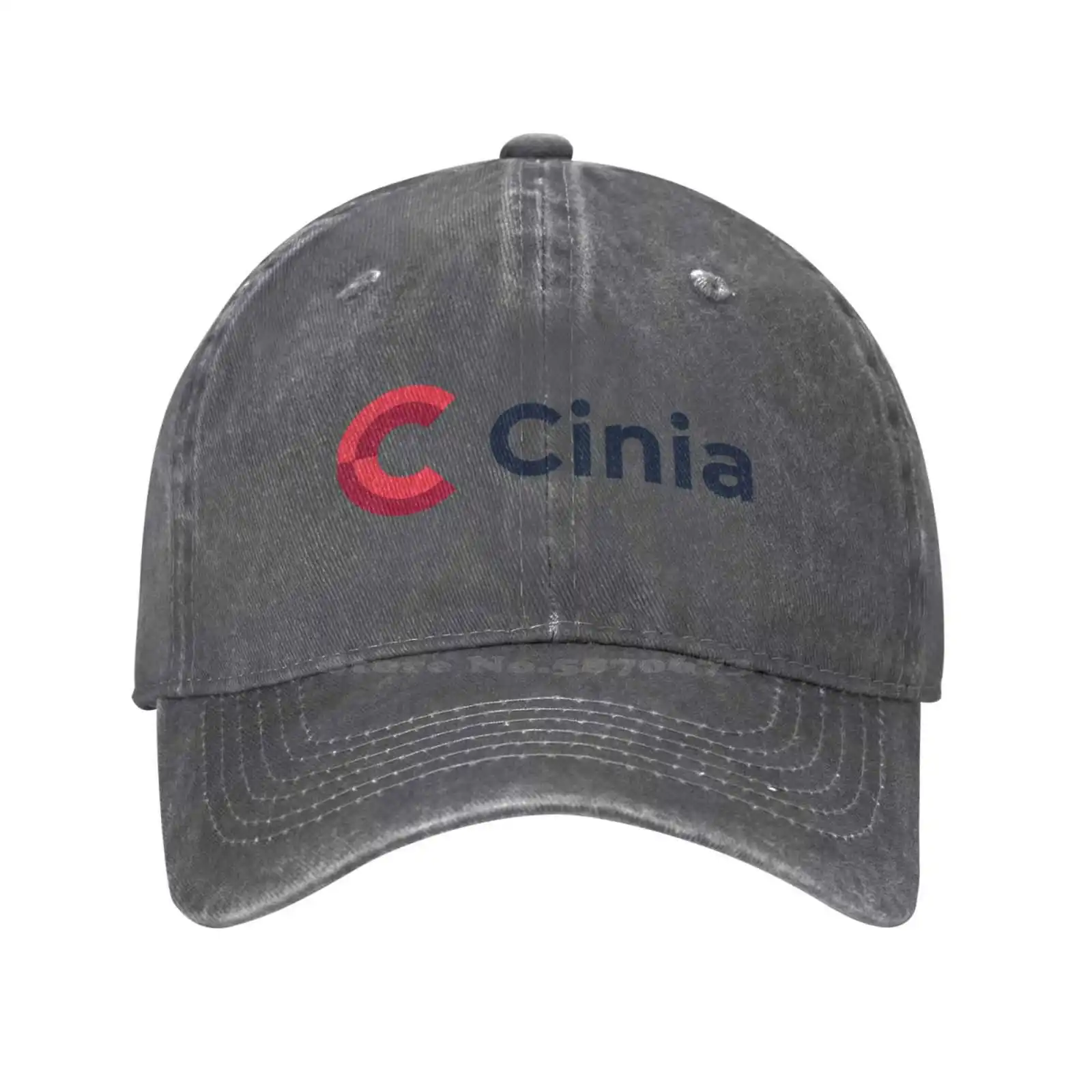 

Бейсболка из денима с принтом логотипа Cinia