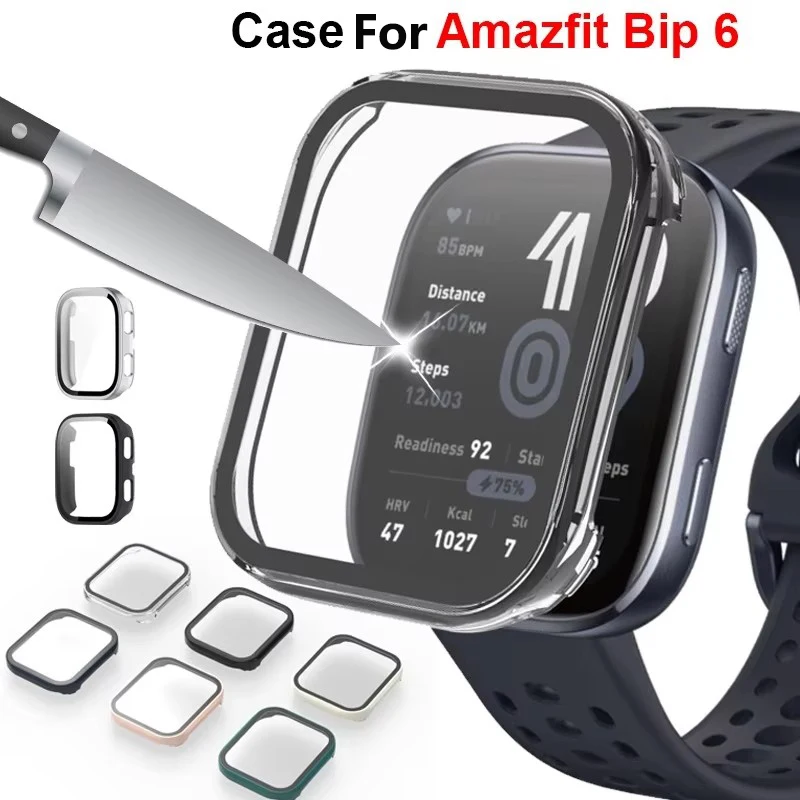 Premium Anti-Scratch Tempered Glass Watch Case with Bumper for Smartwatch Protection