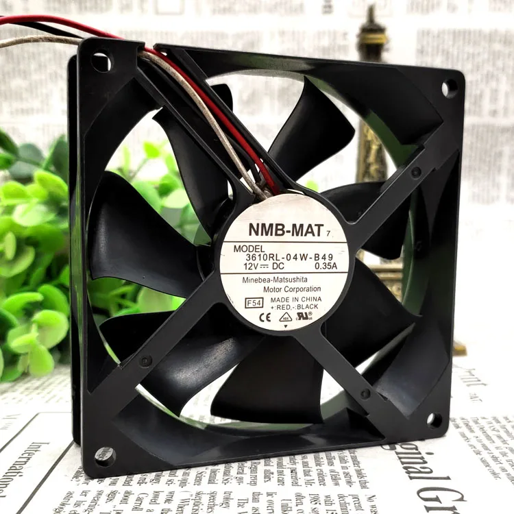 컴퓨터 CPU 박스 냉각 팬, NMB 3610RL-04W-B49 9025, 0.35A, 9cm, 92mm, 90mm, 12V 팬