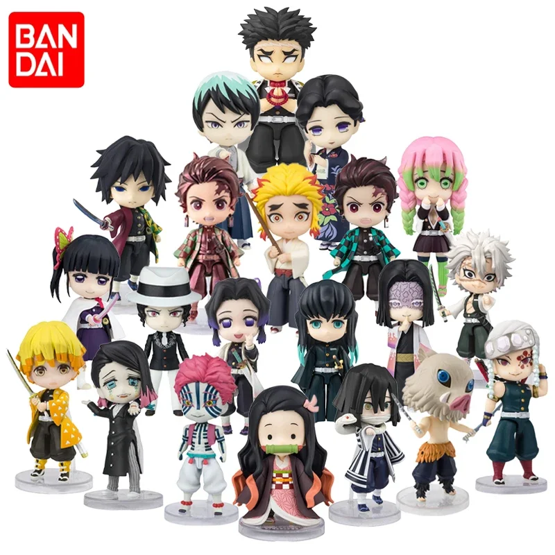Bandai Figuarts Mini Demon Slayer Kamado Nezuko Tanjirou Agatsuma Zenitsu Uzui Tengen Rengoku Kyoujurou Anime Action Figure Toys