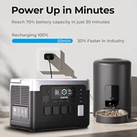 Station d'alimentation portable OUKITEL P1000 PLUS 1800W, générateur solaire 1024Wh, batterie Lifepo4, alimentation de secours à domicile, camping en plein air, alimentation mobile 2