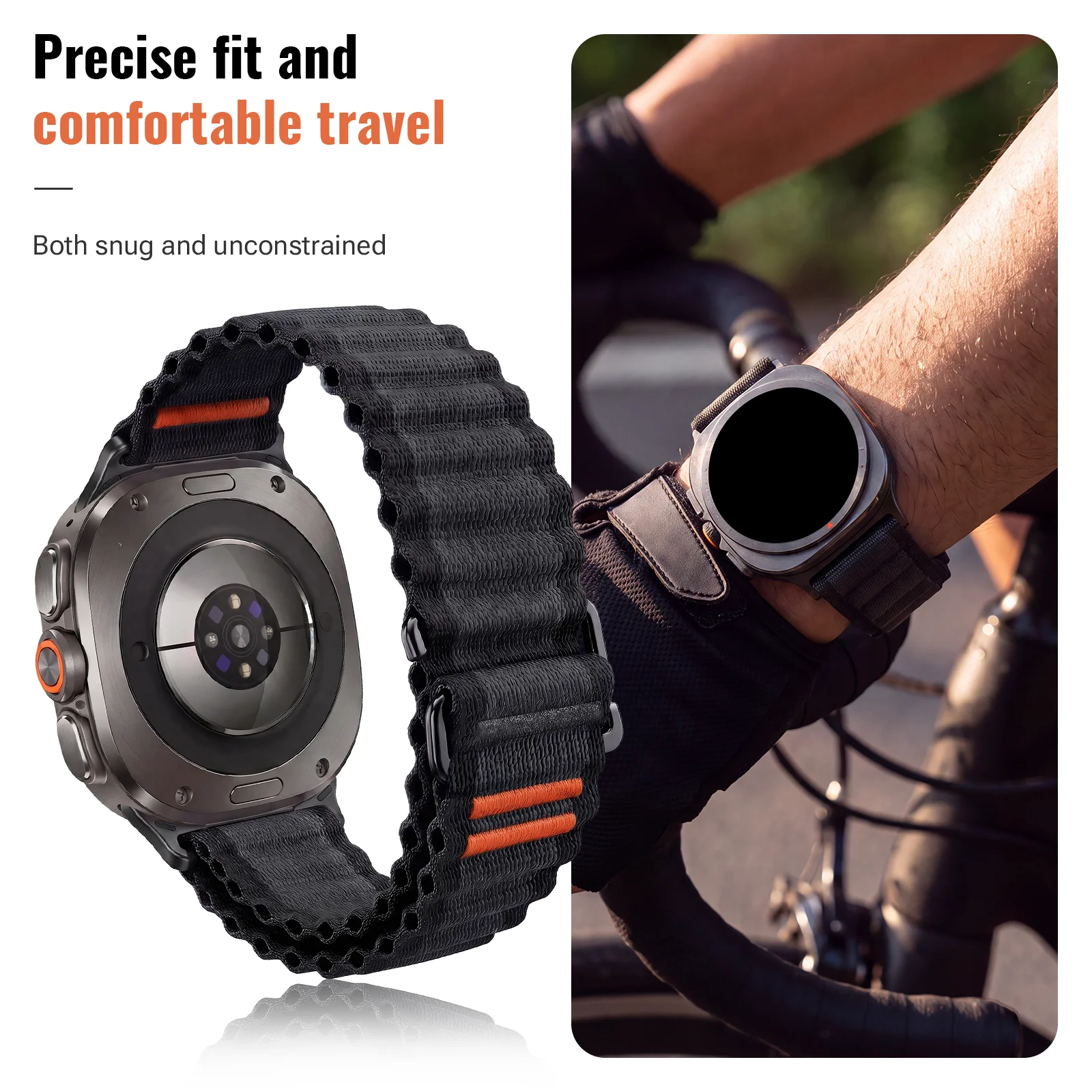 Trail Band Nylon Loop Strap - Premium Smartwatch Accessory