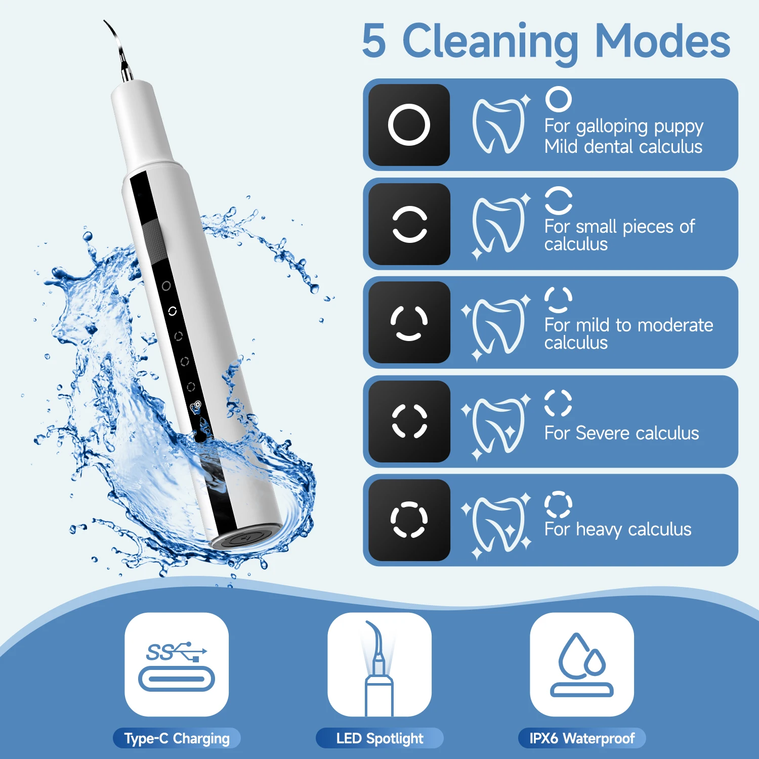 Ultrasonic Pet Dental Cleaning Tool 5