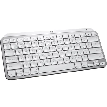 로지텍 MX 키 미니 무선 조명 키보드, 컴팩트, 블루투스, 백라이트 키, USB-C, 메탈 빌드, 아이맥, 아이패드와 호환