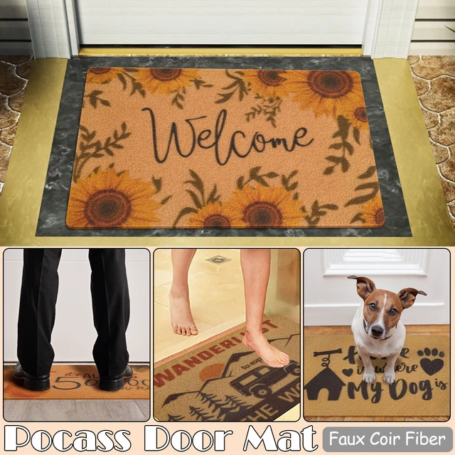 Door Mat Home Entrance Welcome Mats Non Slip Outdoor Entryway Rug Outside  Entrance Door Anti-Slip Floor Covering Mat Outdoor - AliExpress