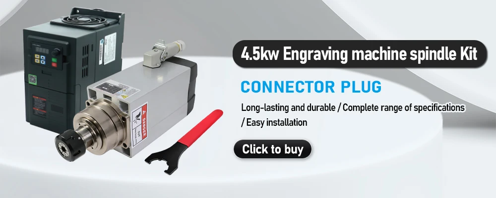 4.5w Spindle Motor Kit For wood aluminium soft metal 300hz 18000rpm 5.5kw VFD AC