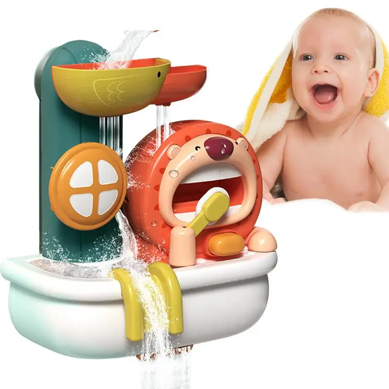 

Cute Baby Bathtub Toy Cute Baby Bathroom Toy Wall Mount Waterfall Bathtub Toy With 4 Sucker Enjoy Bathing Fun Educational Bath