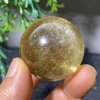 Citrine Natural Stone  Crystal Ball Wicca Reiki Sphere Meditation Wichcraft Ornaments For Home Decoration+Stand 6
