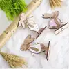Easter Rabbit Wooden Table Decoration DIY Wood Crafts Cute Bunny Easter Ornaments Party Supplies Wood Crafts - Image 5