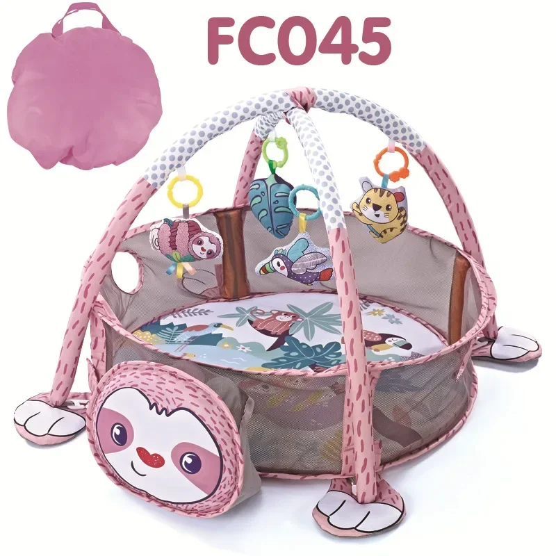 Baby Fitness Frame Crawling Blanket Multi-function Fence Crawling Mat With Cloth Book Enlightenment Toy Baby Toys For Boys Girls