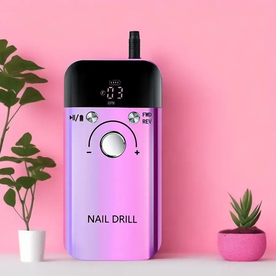 Professional-grade Portable Home Travel Wireless Gel and Nail PolishPolishing Machine for Electric Manicure Salon Equipment