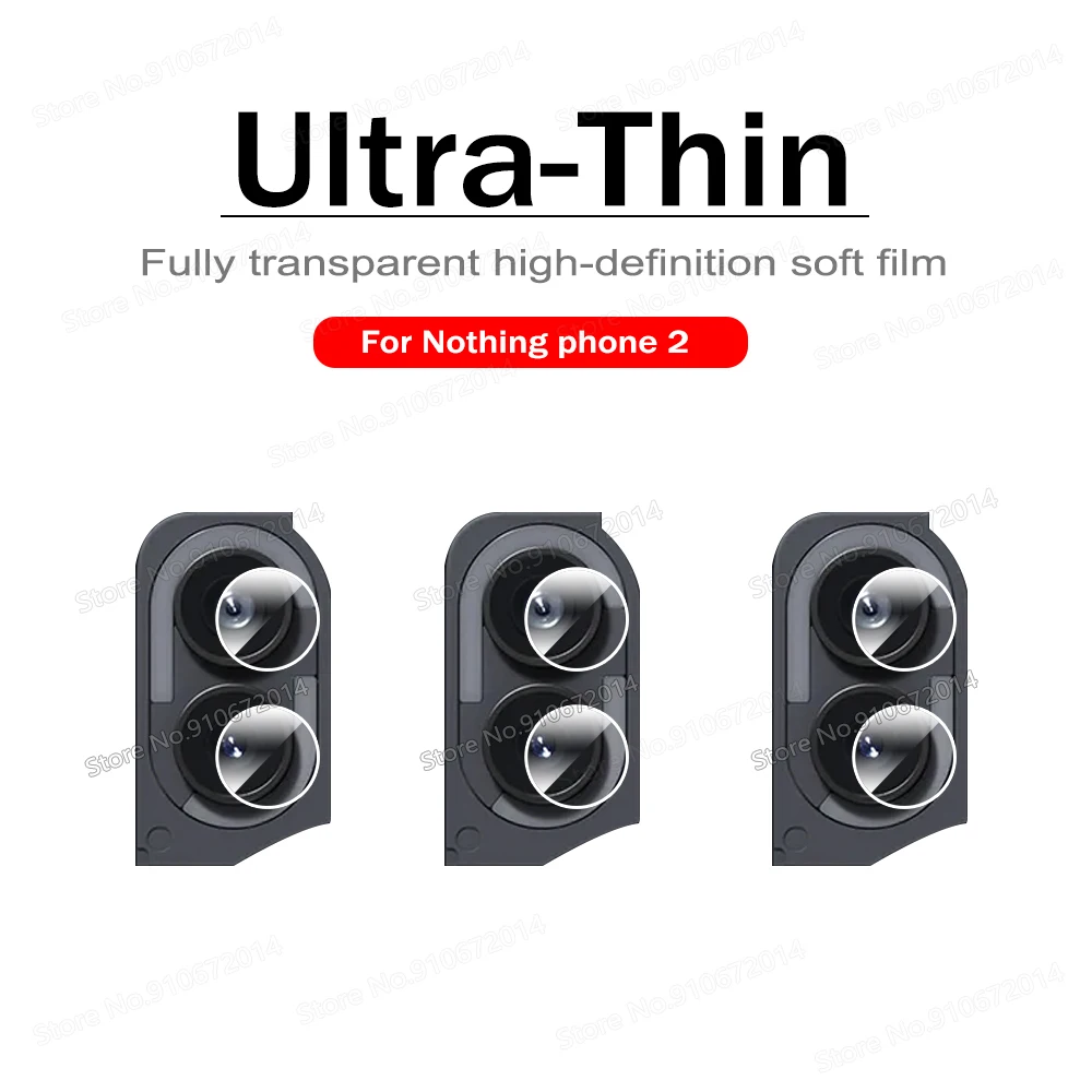 3PCS HD Back Camera Lens Protector, Soft Film for Optimal Lens Protection