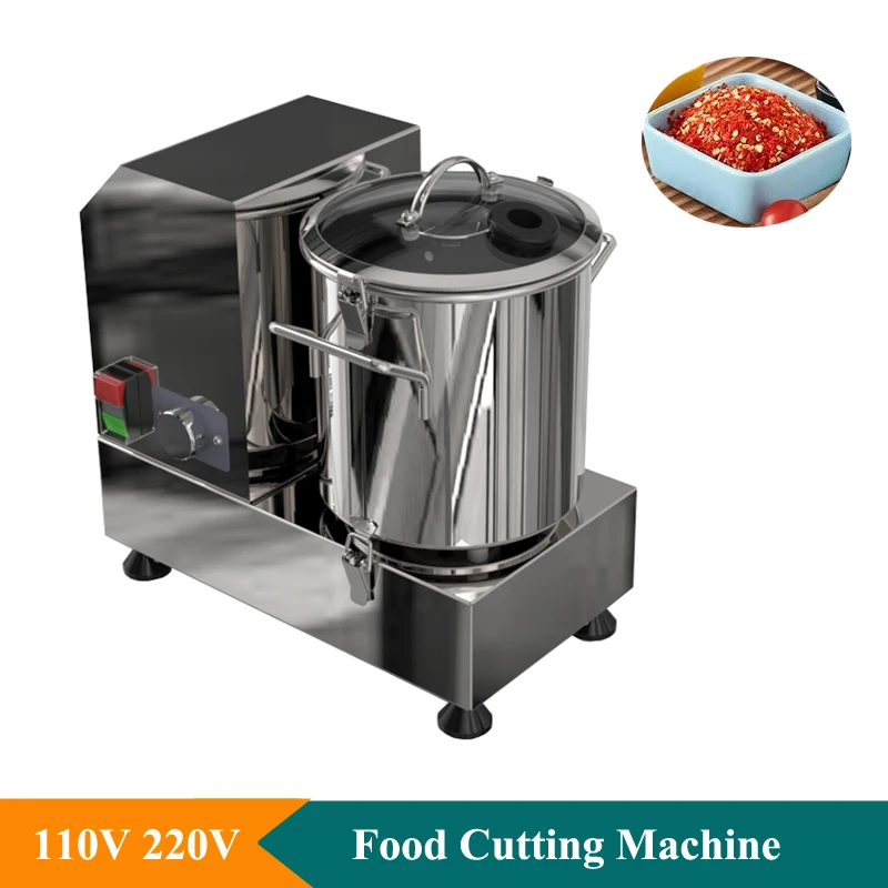 

4L 6L Commercial Vegetable Cutting Machine 110V 220V Electric Meat Mincer Machine Stainless Steel Food Cutting Machine