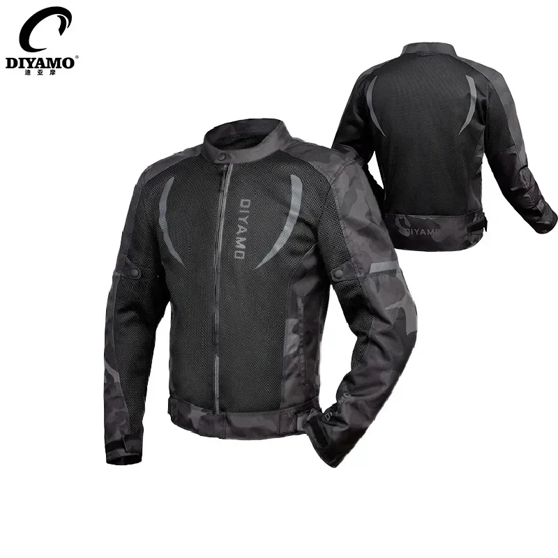 

Men's Motorcycle Jacket Motocross Jacket Summer Breathable Tear-proof Cycling Wear-resistant Anti-drop Motorcycle Equipments