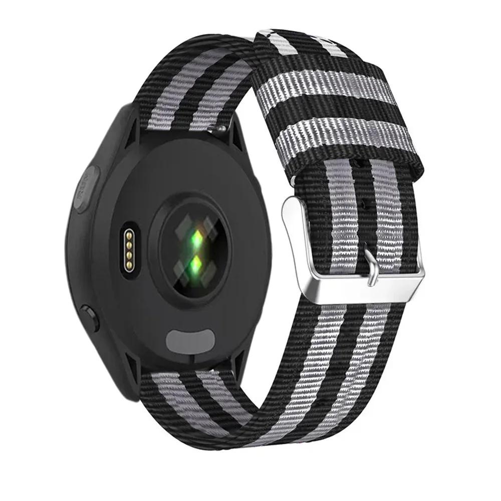 Versatile Canvas Nylon Watch Band - 22mm/20mm Adjustable Strap