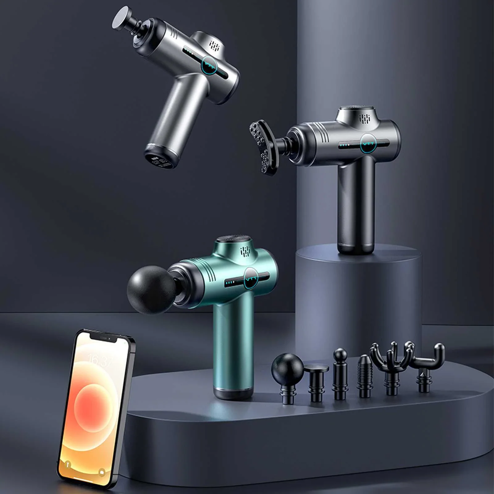 Pocket Fascia Deep Tissue Percussion Vibration Fitness Massager Pistolet De Massage Gun Mini Sport Muscle Mini Massage Gun