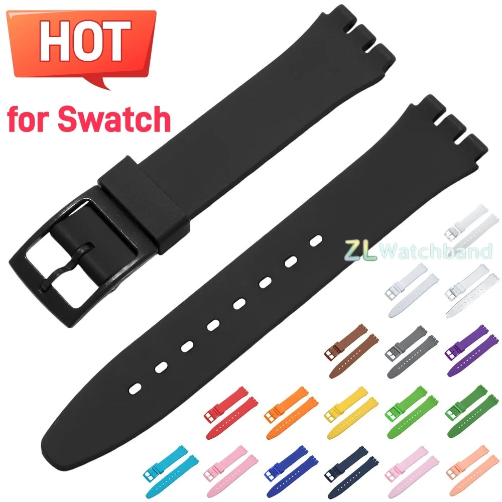 Colorful Silicone Sports Watch Strap - Durable Rubber Replacement Band