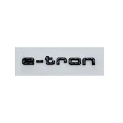 Electric Car Emblem Stickers - Premium Rear Tail Decor & Displacement Sign Accessories (Carbon black)