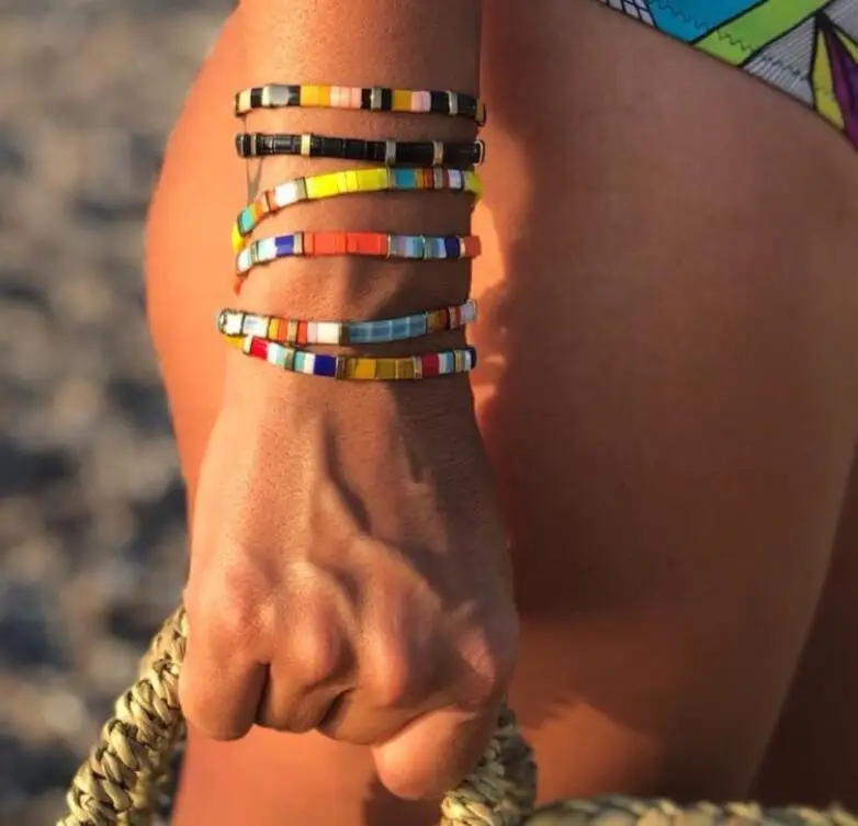 Bracciale Tennis Rainbow Lady Rainbow Tourmaline Braccialetti Dimagranti Gioielli Con Diamanti Colorati Bracciali Di Lusso