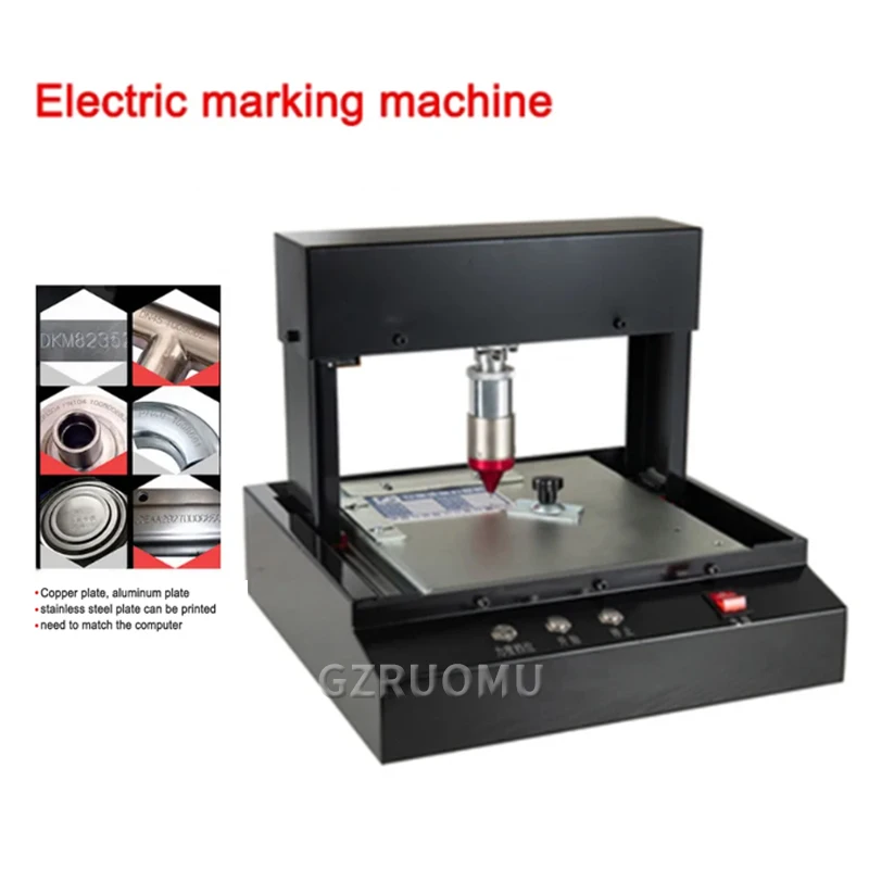 

Electric Metal Nameplate Marking Machine 200W Printer Stainless Steel Engraving Engraver 190*120MM Working Size