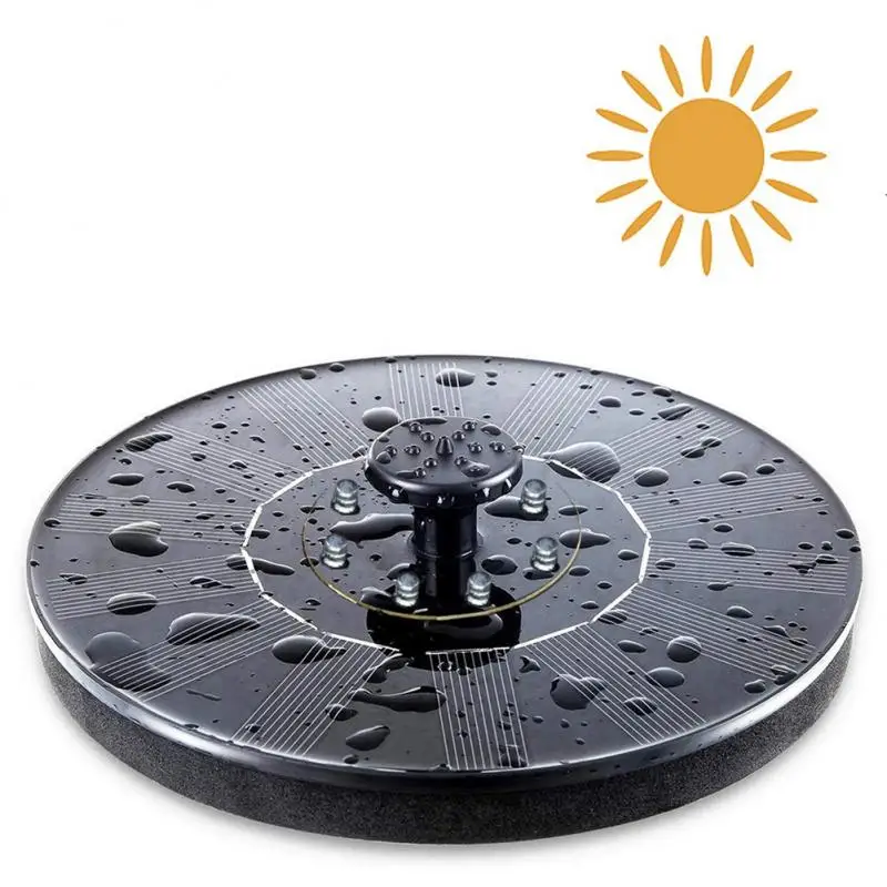 

Мини-фонтан для воды на солнечной батарее, семейный фонтан, украшение для сада, уличная ванная с птицами, плавающий водяной фонтан на солнечной батарее