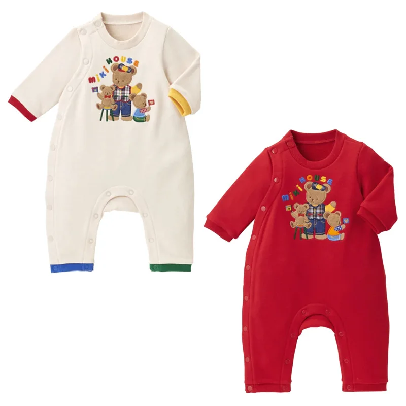

Spring and Autumn New Boys Jumpsuits Girls Bodysuits One-pieces Cartoon Little Bear Newborn Bodysuit Bebes Romper Baby Clothes