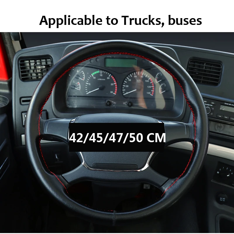 Universal Car Steering Wheel Cover 40 42 45 47 50CM Artificial leather Non-slip