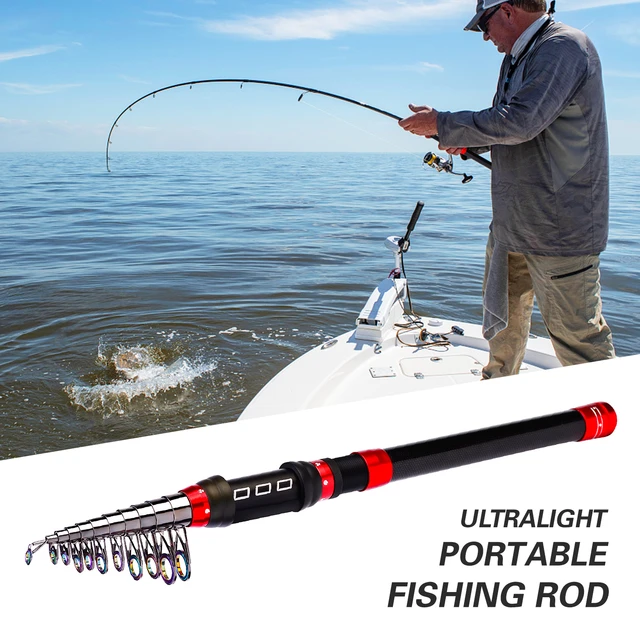 Strong Carbon Fiber Telescopic Fishing Rod Reel Sea, 57 OFF