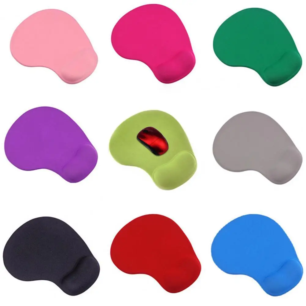 Mouse Pad Soft Silicone Comfortable Desk Wristband Mouse Mat with Wrist Protect for Office