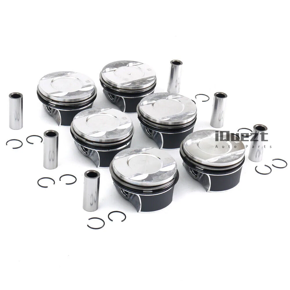 

6x Pistons & Rings Set STD for VW Porsche Audi S4 B9 S5 A6 A7 Q7 3.0 TFSI EA839 06M107065