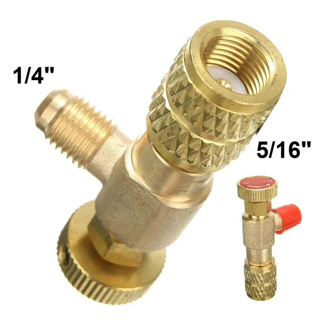 

R410A Air Conditioning Refrigerant Charging Hose R32 Control Valve 1/4‘’-5/16'' Vacuum Maintenance Switch Home Tool Parts