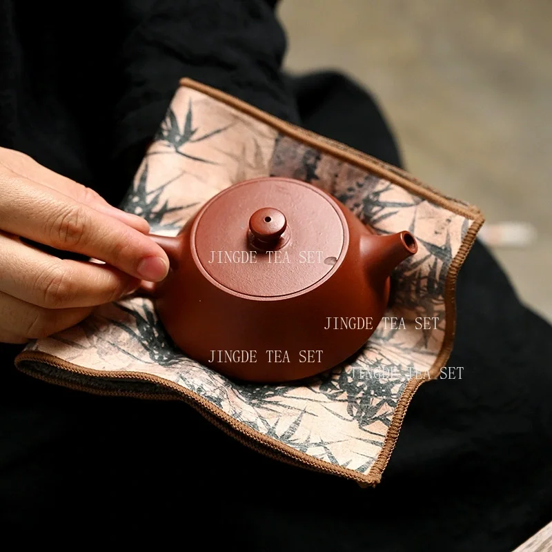 Chinese Painted Thick Tea Towel Super Absorbent High-end Tea Set Accessories Table Mats Professional RagTea Ceremony Supplies