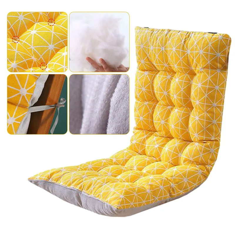 Lounge Chair Cushion Tufted Outdoor Rocking Seat Deck Chaise Pad
