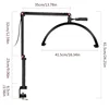 Half Moon Light LED Video Light Ring Fill Lash Light Adjustable For Nail Beauty Salons Tattoo Makeup Eyelash Lamp Manicure Table 6
